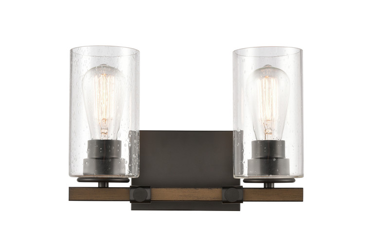 Innovations - 445-2W-BK-G4454 - Two Light Bath Vanity - Matte Black