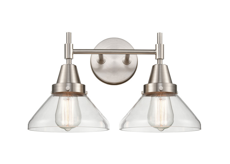 Innovations - 447-2W-SN-G4472 - Two Light Bath Vanity - Caden - Satin Nickel