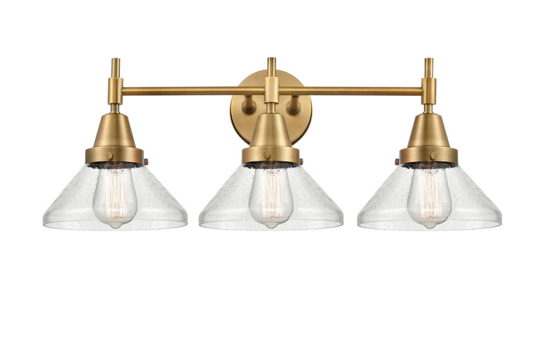 Innovations - 447-3W-BB-G4474 - Three Light Bath Vanity - Caden - Brushed Brass