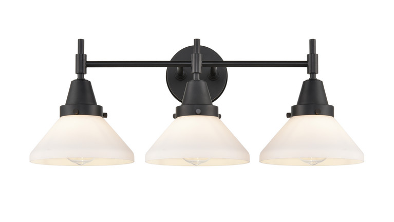 Innovations - 447-3W-BK-G4471 - Three Light Bath Vanity - Caden - Matte Black
