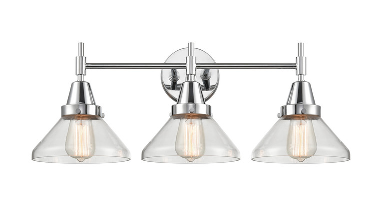 Innovations - 447-3W-PC-CL-LED - LED Bath Vanity - Caden - Polished Chrome