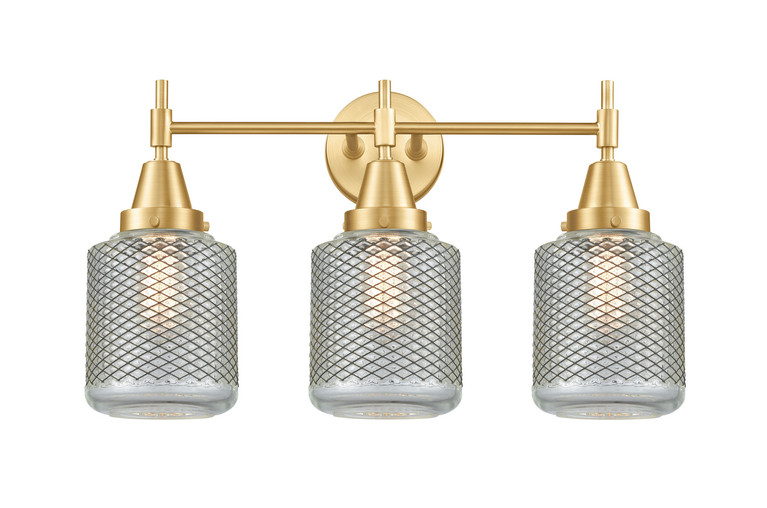 Innovations - 447-3W-SG-G262-LED - LED Bath Vanity - Caden - Satin Gold