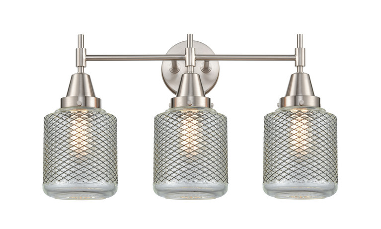 Innovations - 447-3W-SN-G262-LED - LED Bath Vanity - Caden - Satin Nickel