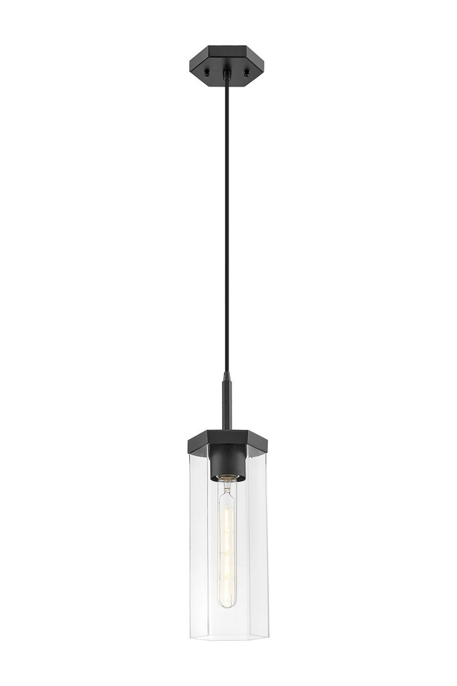 Innovations - 463-1P-BK-G463-12CL - One Light Pendant - Downtown Urban - Matte Black