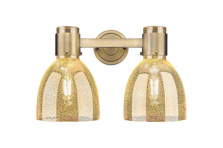Innovations - 464-2W-BB-G464D-7ME - Two Light Bath Vanity - Downtown Urban - Brushed Brass