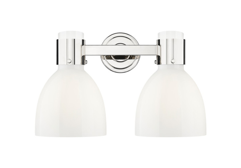 Innovations - 464-2W-PN-G464D-7GW - Two Light Bath Vanity - Downtown Urban - Polished Nickel
