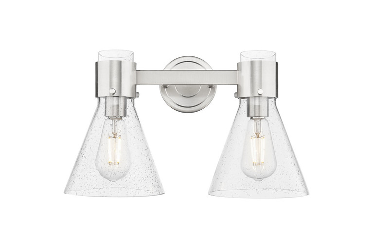 Innovations - 464-2W-SN-G464C-7SDY - Two Light Bath Vanity - Downtown Urban - Satin Nickel