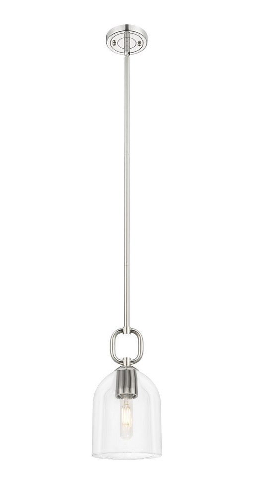 Innovations - 485-1S-PN-G487-6CL - One Light Mini Pendant - Downtown Urban - Polished Nickel