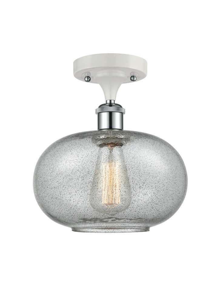 Innovations - 516-1C-WPC-G247-LED - LED Semi-Flush Mount - Ballston - White Polished Chrome