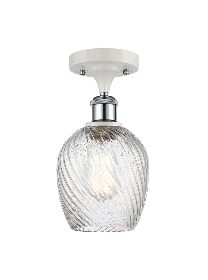 Innovations - 516-1C-WPC-G292-LED - LED Semi-Flush Mount - Ballston - White Polished Chrome