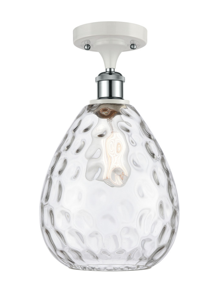 Innovations - 516-1C-WPC-G372-LED - LED Semi-Flush Mount - Ballston - White Polished Chrome