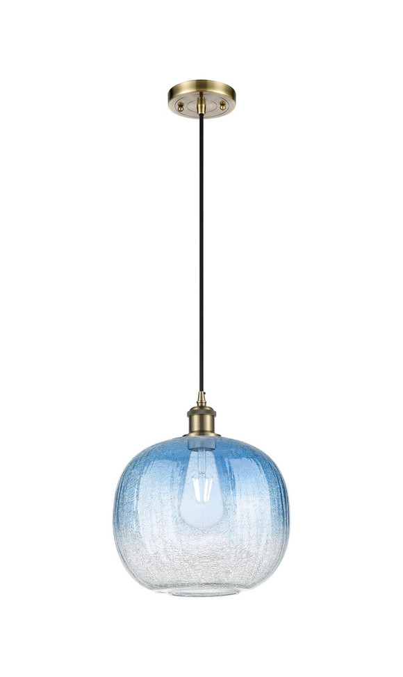 Innovations - 516-1P-AB-G481-10SB - One Light Mini Pendant - Ballston - Antique Brass