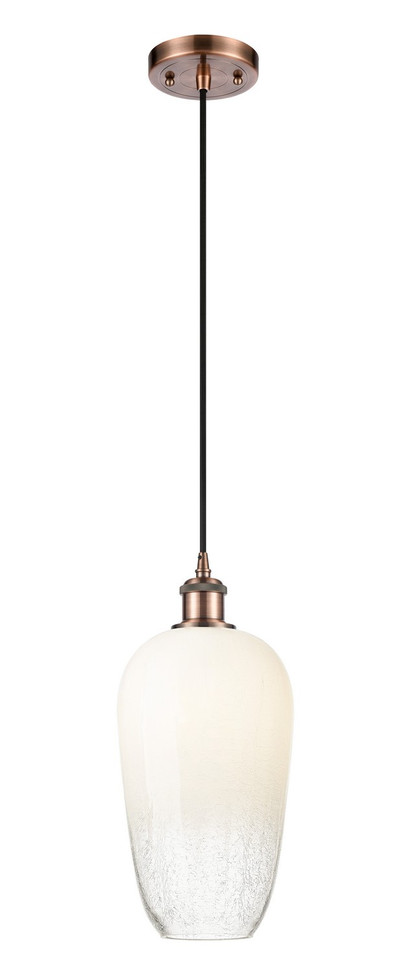 Innovations - 516-1P-AC-G484-7OP - One Light Mini Pendant - Ballston - Antique Copper
