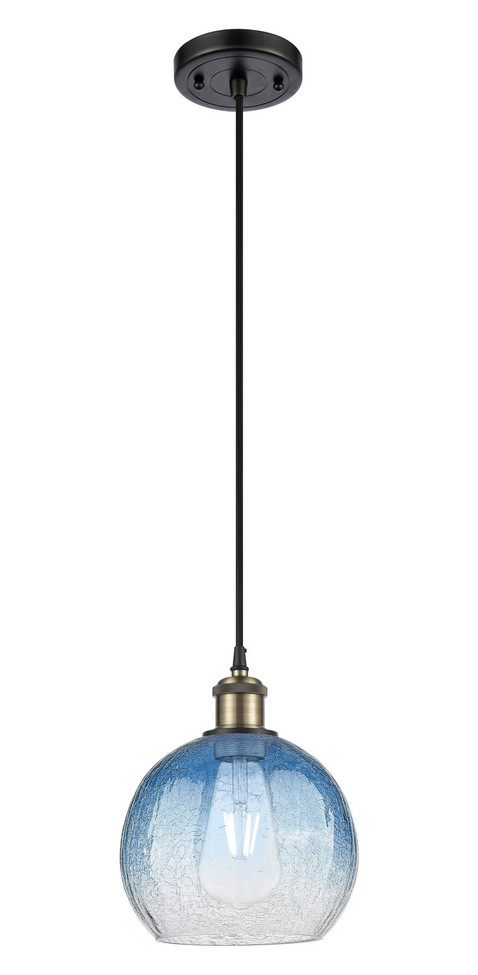 Innovations - 516-1P-BAB-G483-8SB - One Light Mini Pendant - Ballston - Black Antique Brass