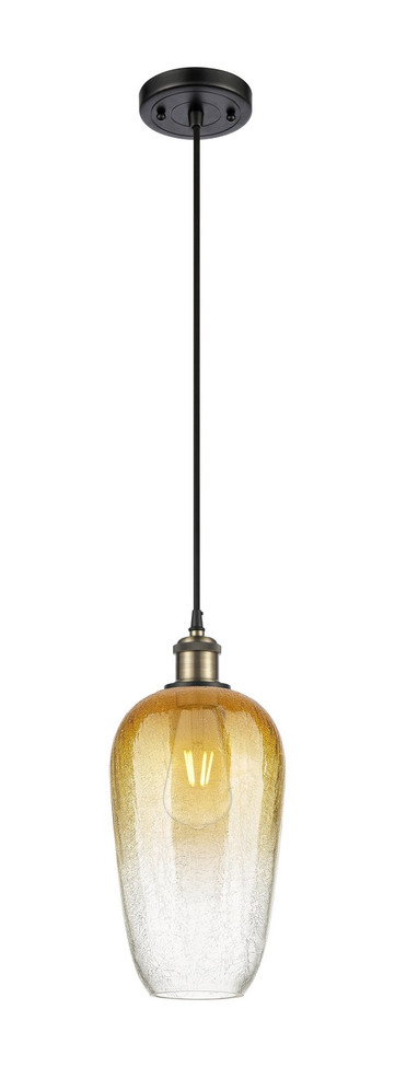 Innovations - 516-1P-BAB-G484-7AM - One Light Mini Pendant - Ballston - Black Antique Brass