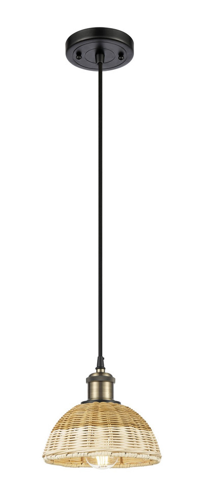 Innovations - 516-1P-BAB-NBD2-75-NAT - One Light Mini Pendant - Ballston - Black Antique Brass