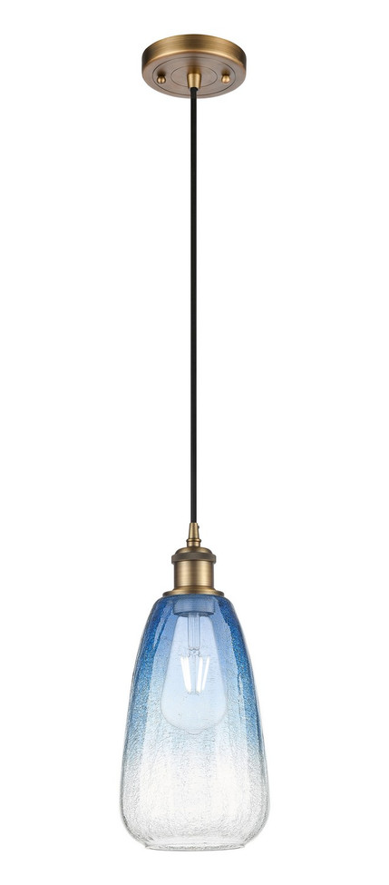 Innovations - 516-1P-BB-G480-6SB - One Light Mini Pendant - Ballston - Brushed Brass