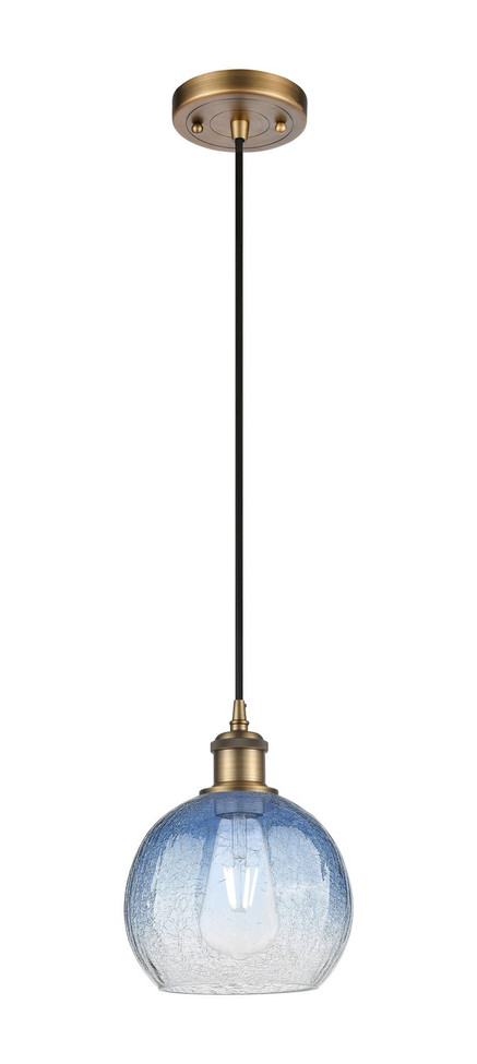 Innovations - 516-1P-BB-G483-8SB - One Light Mini Pendant - Ballston - Brushed Brass