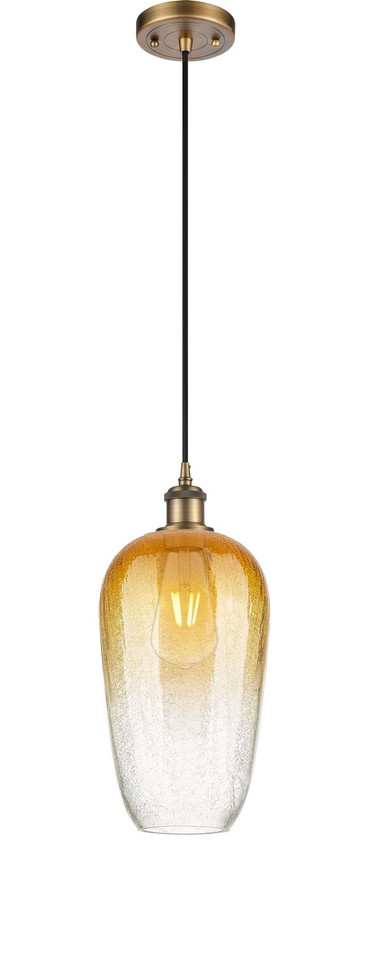 Innovations - 516-1P-BB-G484-7AM - One Light Mini Pendant - Ballston - Brushed Brass