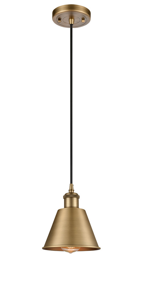 Innovations - 516-1P-BB-M8-LED - LED Mini Pendant - Ballston - Brushed Brass