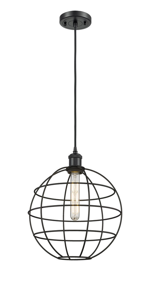 Innovations - 516-1P-BK-CE-12-BK - LED Pendant - Ballston - Matte Black