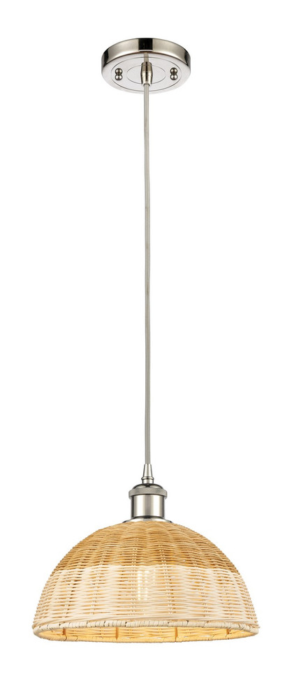Innovations - 516-1P-PN-NBD2-12-NAT - One Light Mini Pendant - Ballston - Polished Nickel