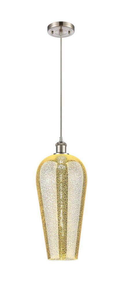 Innovations - 516-1P-SN-G456-8ME - One Light Mini Pendant - Ballston - Brushed Satin Nickel