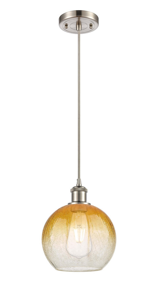 Innovations - 516-1P-SN-G483-8AM - One Light Mini Pendant - Ballston - Brushed Satin Nickel