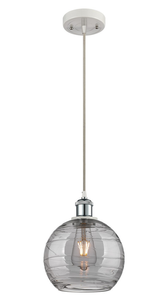 Innovations - 516-1P-WPC-G1213-8SM - One Light Mini Pendant - Ballston - White Polished Chrome