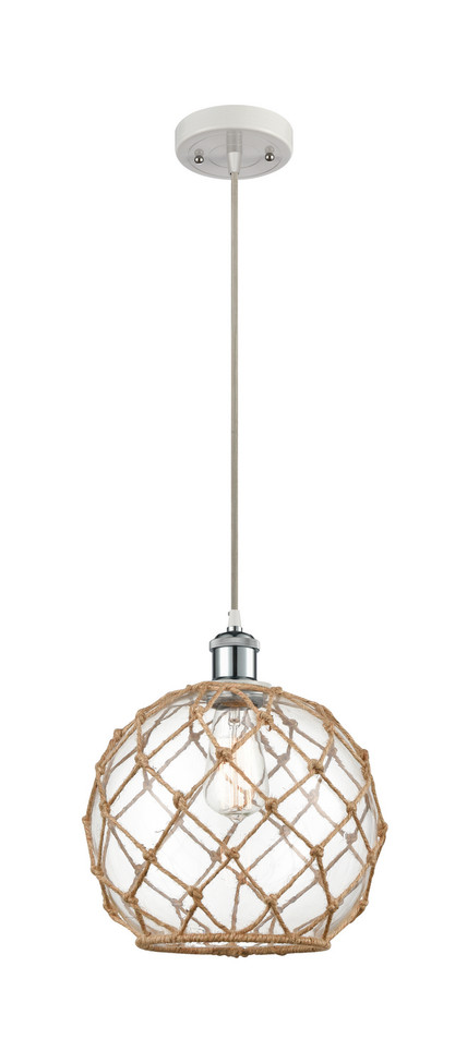 Innovations - 516-1P-WPC-G122-10RB-LED - LED Mini Pendant - Ballston - White Polished Chrome