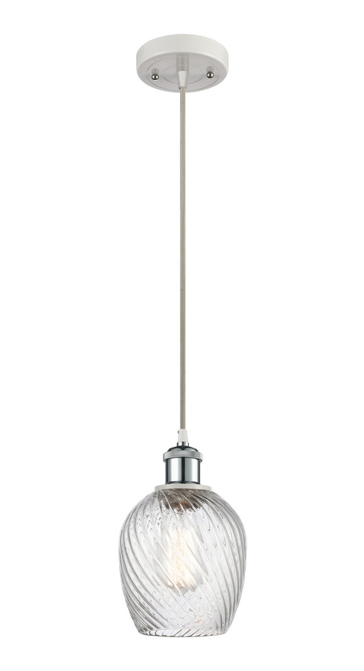 Innovations - 516-1P-WPC-G292-LED - LED Mini Pendant - Ballston - White Polished Chrome