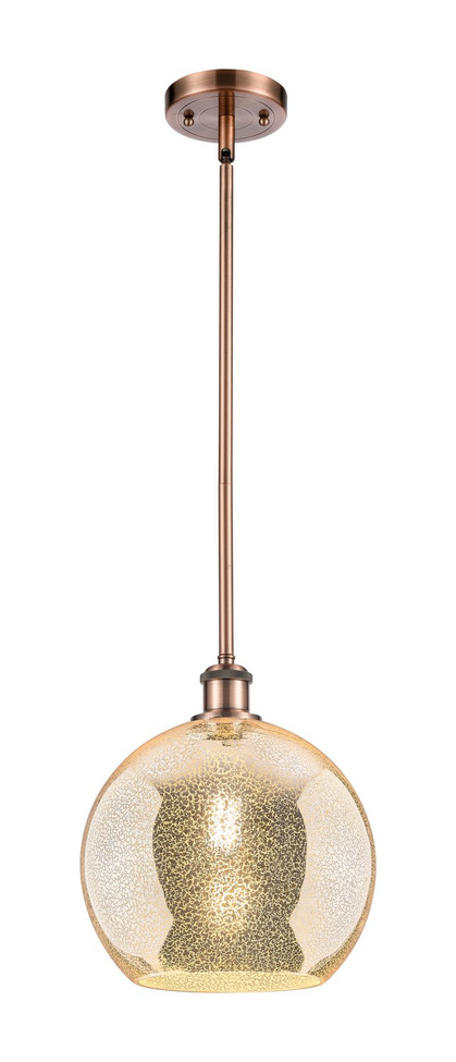 Innovations - 516-1S-AC-G128-10 - One Light Mini Pendant - Ballston - Antique Copper