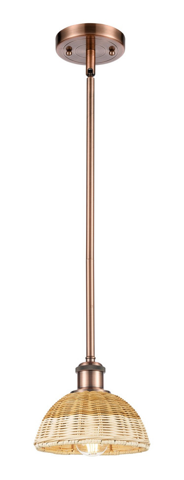 Innovations - 516-1S-AC-NBD2-75-NAT - One Light Mini Pendant - Ballston - Antique Copper