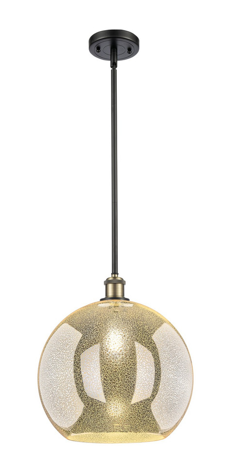 Innovations - 516-1S-BAB-G128-14 - One Light Pendant - Ballston - Black Antique Brass