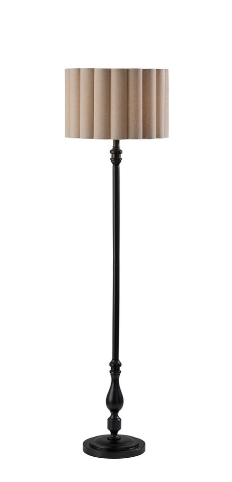 Adesso Home - 3274-01 - Floor Lamp - Claret - Black Wood