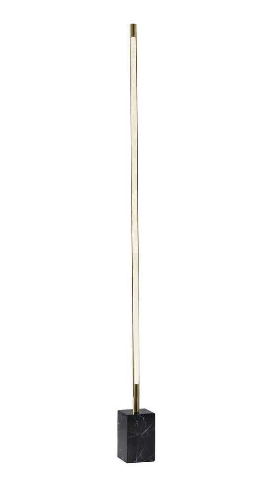 Adesso Home - 3607-21 - LED Wall Washer - Felix - Antique Brass/Black Marble
