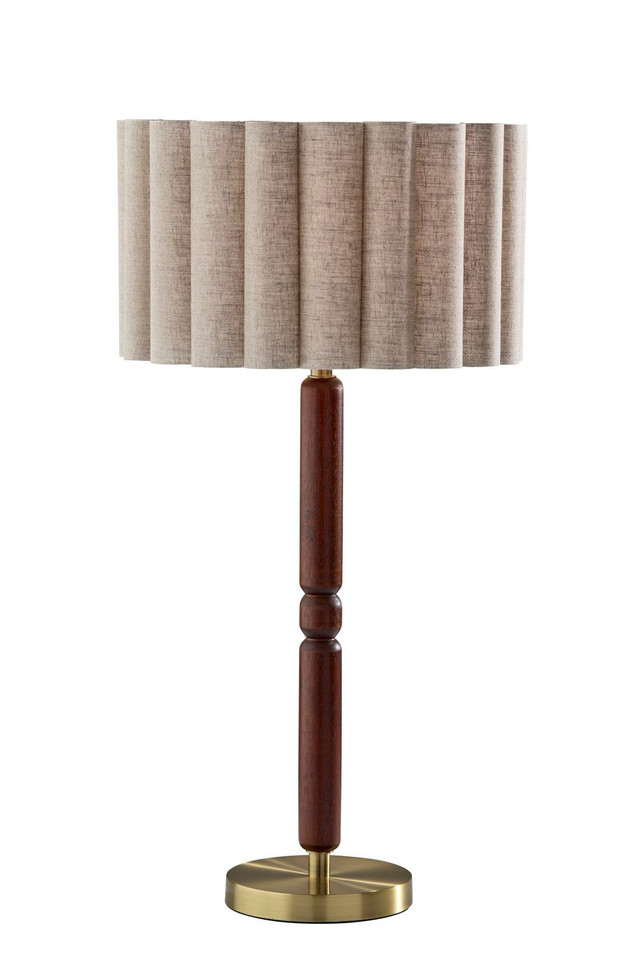 Adesso Home - 4343-15 - Table Lamp - Laine - Antique Brass Walnut