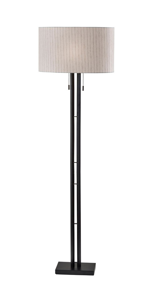 Adesso Home - 4360-01 - Two Light Floor Lamp - Foster - Black
