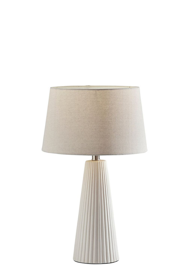 Adesso Home - SL1158-02 - 2 Piece Table Lamp Set - Lana - Off-White Ribbed Ceramic