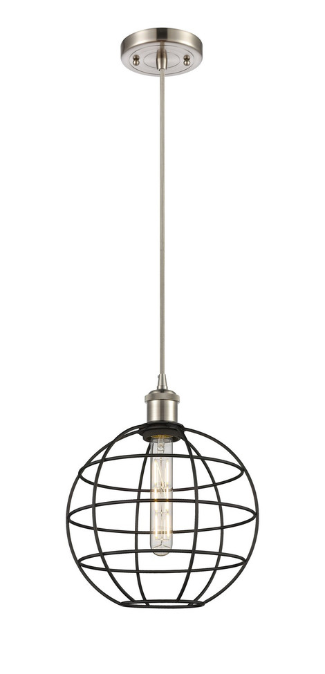 Innovations - 516-1P-SN-CE-10-BK - LED Pendant - Ballston - Satin Nickel