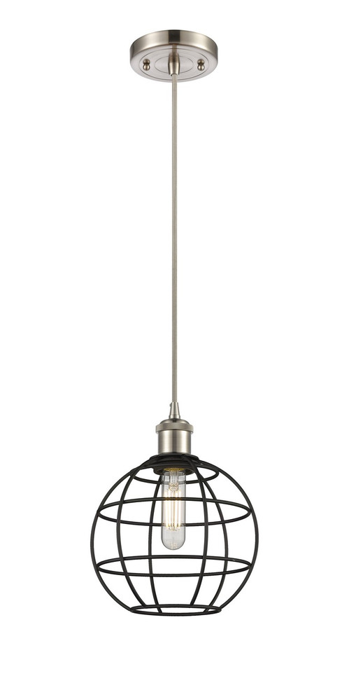 Innovations - 516-1P-SN-CE-8-BK - LED Pendant - Ballston - Satin Nickel