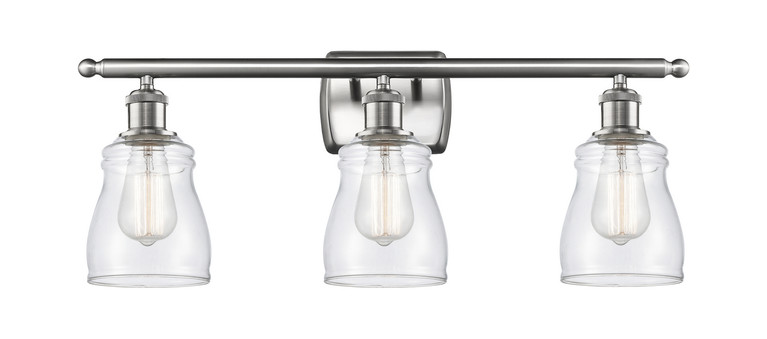 Innovations - 516-3W-SN-G394 - Three Light Bath Vanity - Ballston - Brushed Satin Nickel