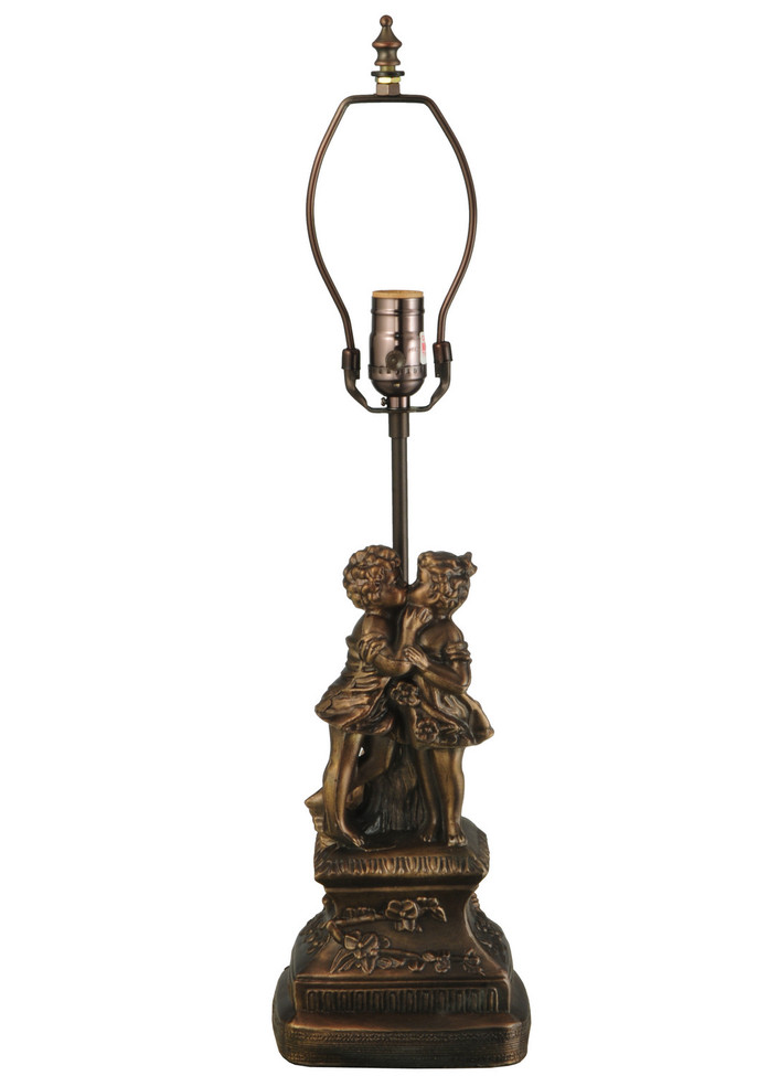 Meyda Tiffany - 11858 - One Light Table Base - Henry & Ida Belle - Mahogany Bronze