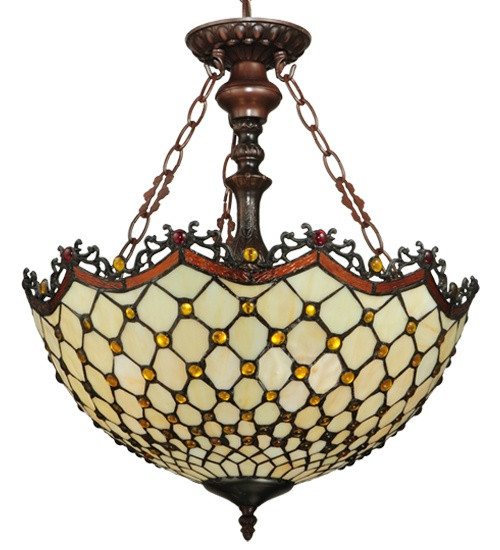 Meyda Tiffany - 124835 - Pendant - Jeweled Katherine - Mahogany Bronze
