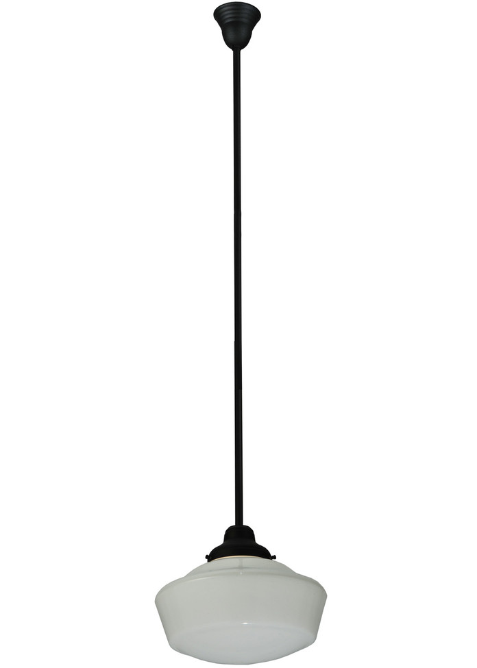 Meyda Tiffany - 125621 - One Light Pendant - Revival - Textured Black
