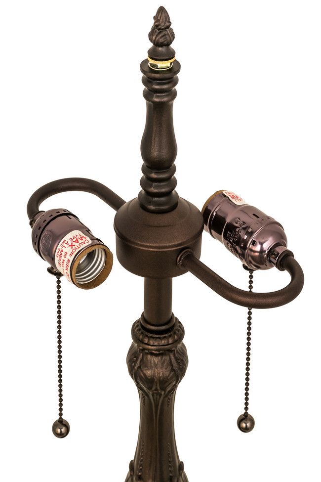 Meyda Tiffany - 127172 - Two Light Table Base Hardware - Capri - Mahogany Bronze