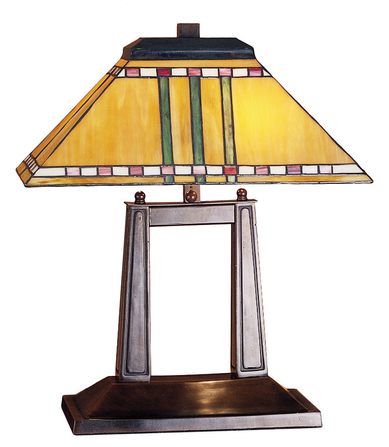 Meyda Tiffany - 26004 - Two Light Table Lamp - Prairie Corn - Mahogany Bronze
