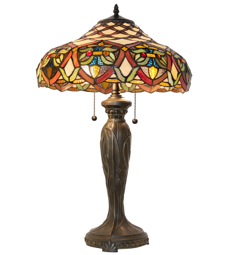 Meyda Tiffany - 265254 - Two Light Table Lamp - Franco - Bronze