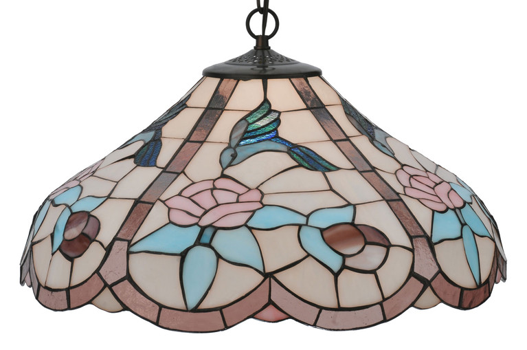 Meyda Tiffany - 26635 - One Light Pendant - Hummingbird - Mahogany Bronze