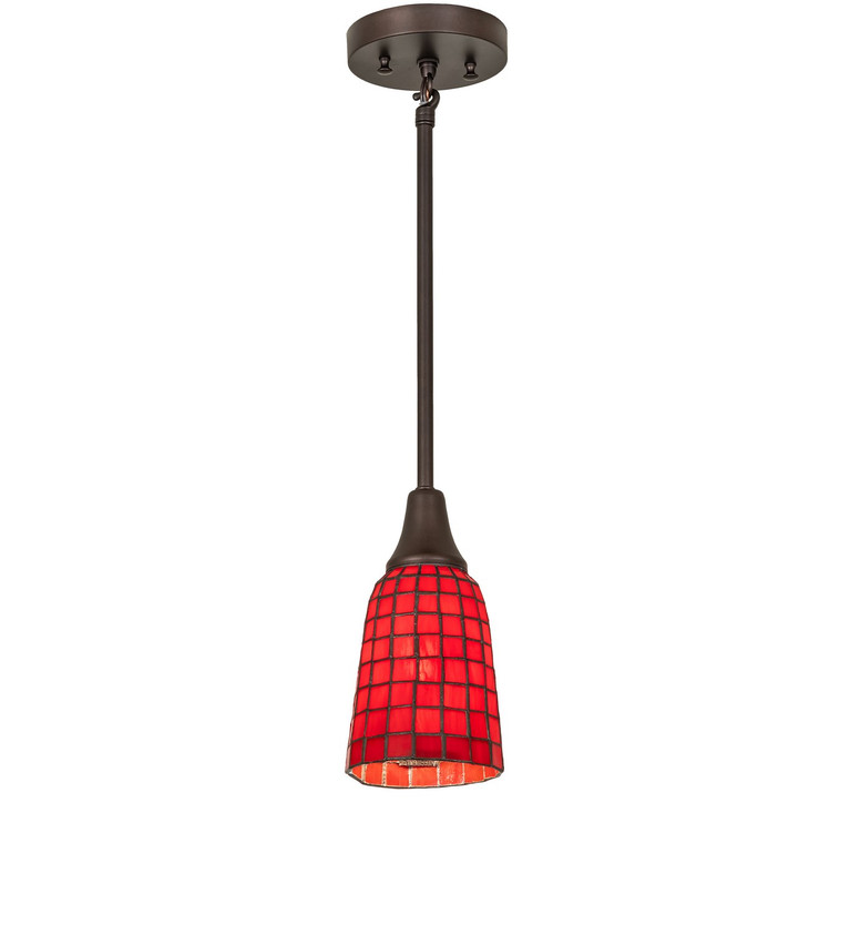 Meyda Tiffany - 275512 - LED Mini Pendant - Terra Roja - Mahogany Bronze